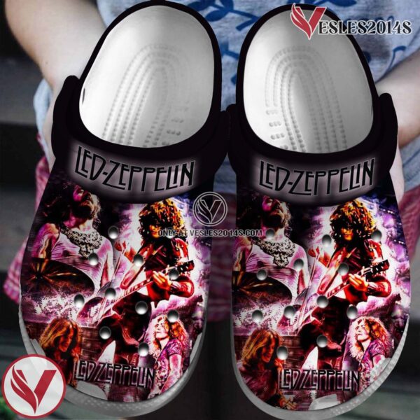 Led Zeppelin Band Music Crocs Crocband Clogs Shoes, Unique Gifts For Fans - Vesles2014S
