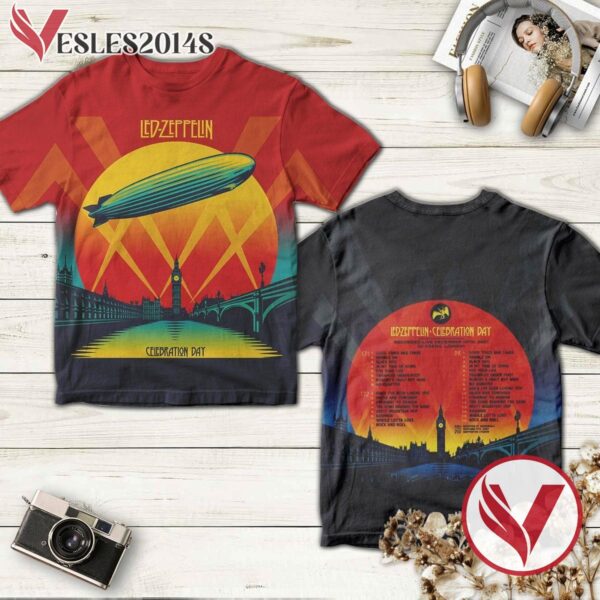 Led Zeppelin Celebration Day Album Cover Shirt, Perfect Gifts For Music Lovers - Vesles2014S