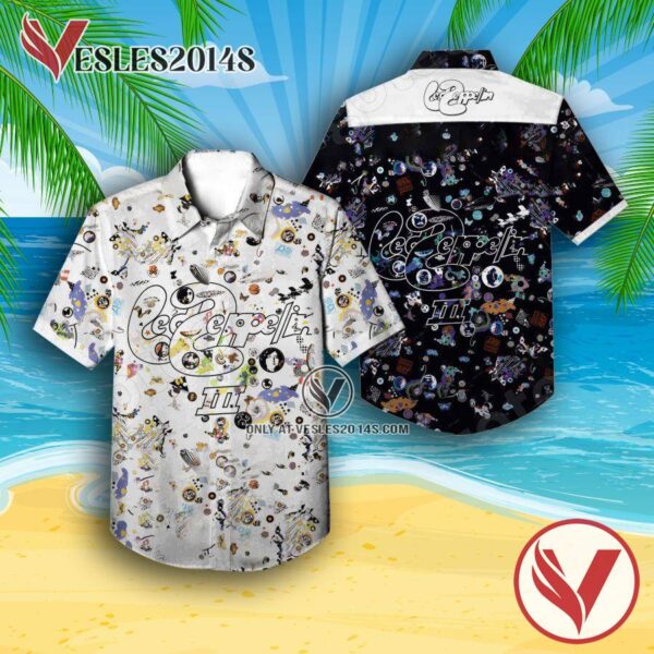 Led Zeppelin III Album Cover Hawaiian Shirt, Unique Gifts For Music Lovers - Vesles2014S