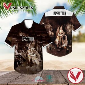 Led Zeppelin In Through The Out Door 1979 Casual Hawaiian Shirt, Best Gifts For Summer Vesles2014S