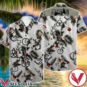 Led Zeppelin Orchid Isle White Hawaiian Shirt, Unique Gifts For Friends - Vesles2014S 1