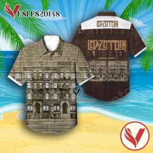 Led Zeppelin Physical Graffiti Album Cover Hawaiian Shirt, Unique Gifts For Music Lovers - Vesles2014S