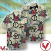 Led Zeppelin Red Hibiscus Flower Hawaiian Shirt, Unique Gifts For Friends - Vesles2014S 1