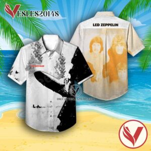 Led Zeppelin The Debut Studio Album Cover Hawaiian Shirt, Unique Gifts For Music Lovers - Vesles2014S