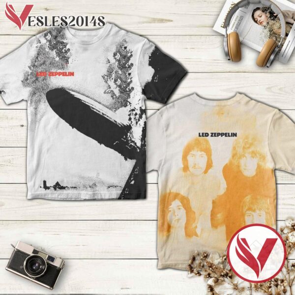 Led Zeppelin's Self-titled Album Shirt, Perfect Gifts For Music Lovers - Vesles2014S