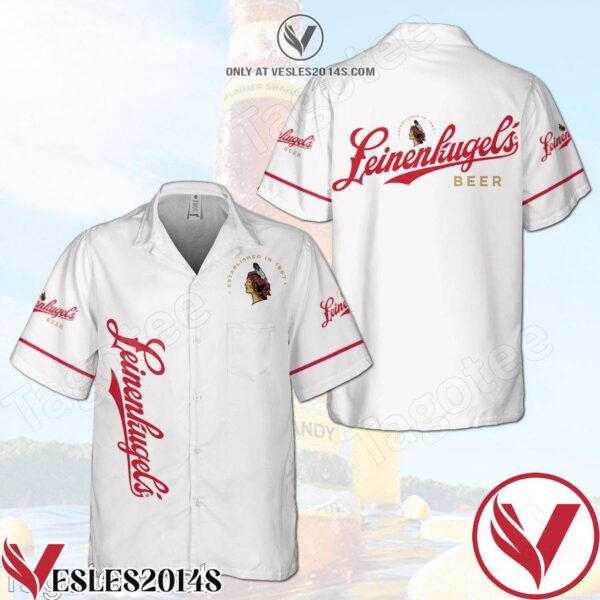 Leinenkugels White Hawaiian Shirt And Short, Unique Gifts For Friends - Vesles2014S 1