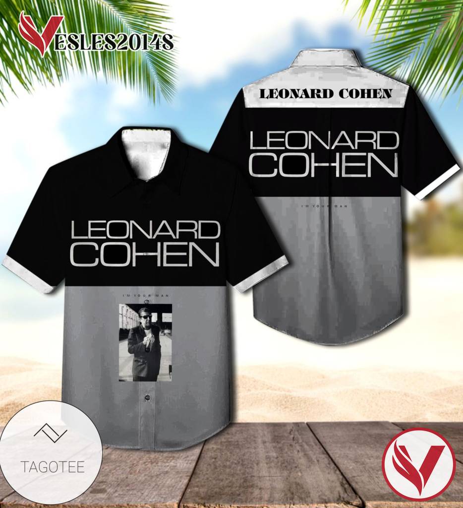 Leonard Cohen I'm Your Man Album Cover Hawaiian Shirt, Best Gift For Music Lovers Vesles2014S