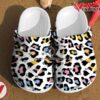 Leopard Print Colorful Glitter Fur Cheetah Gift Clog Shoes, Unique Gift From Vesles2014S