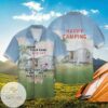 Let's Camping I Want To Hold Your Hand At 80 And Say Baby Let's Go Camping For Men And Women Graphic Print Short Sleeve Hawaiian Casual Shirt Vesles2014S