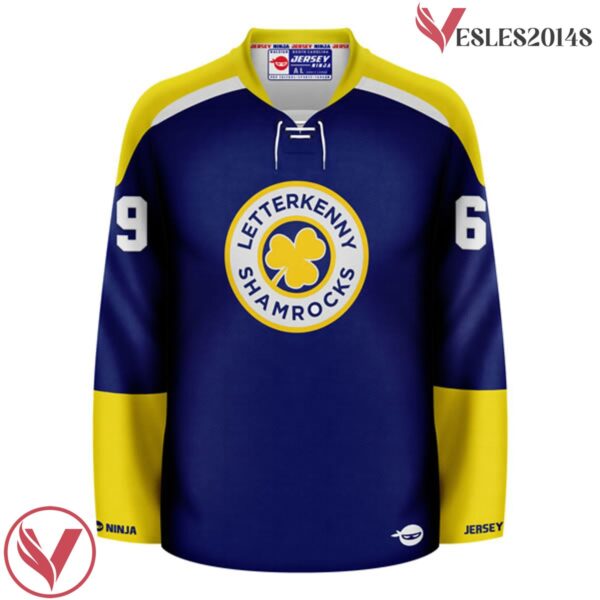 Letterkenny Shamrocks Blue Hockey Jersey - Vesles2014S 2
