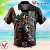 Levi Ackerman x Beast Titan Attack on Titan Hawaiian Button Up Shirt, Perfect Gifts For Anime Lovers - Vesles2014S