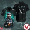 Lewis Hamilton Mercedes AMG Petronas F1 Team UBS Black Hawaiian Shirt And Short, Unique Gifts For Friends - Vesles2014S 1