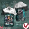 Lewis Hamilton Mercedes AMG Petronas F1 Team White Gray Hawaiian Shirt And Short, Unique Gifts For Friends - Vesles2014S 1