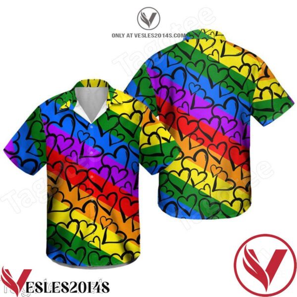 Lgbt Couple Hawaiian Shirt, Unique Gifts For Friends - Vesles2014S 1