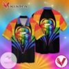 Lgbt Lip Glitter Graphic Print Short Sleeve Hawaiian Casual Shirt Vesles2014S