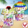 Lgbt Pride Tropical Hibiscus Floral Hawaiian Shirt, Unique Gifts For Friends - Vesles2014S 1