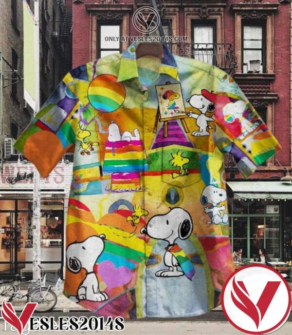 Lgbt Snoopy Hawaiian Shirt, Unique Gifts For Friends - Vesles2014S 1