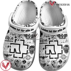 Liebe ist fÃ¼r alle da Rammstein Music Crocs Crocband Clogs Shoes, Unique Gifts For Fans - Vesles2014S 2
