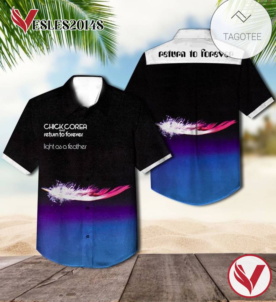 Light As A Feather Album By Chick Corea And Return To Forever Hawaiian Shirt, Best Gift For Music Lovers Vesles2014S