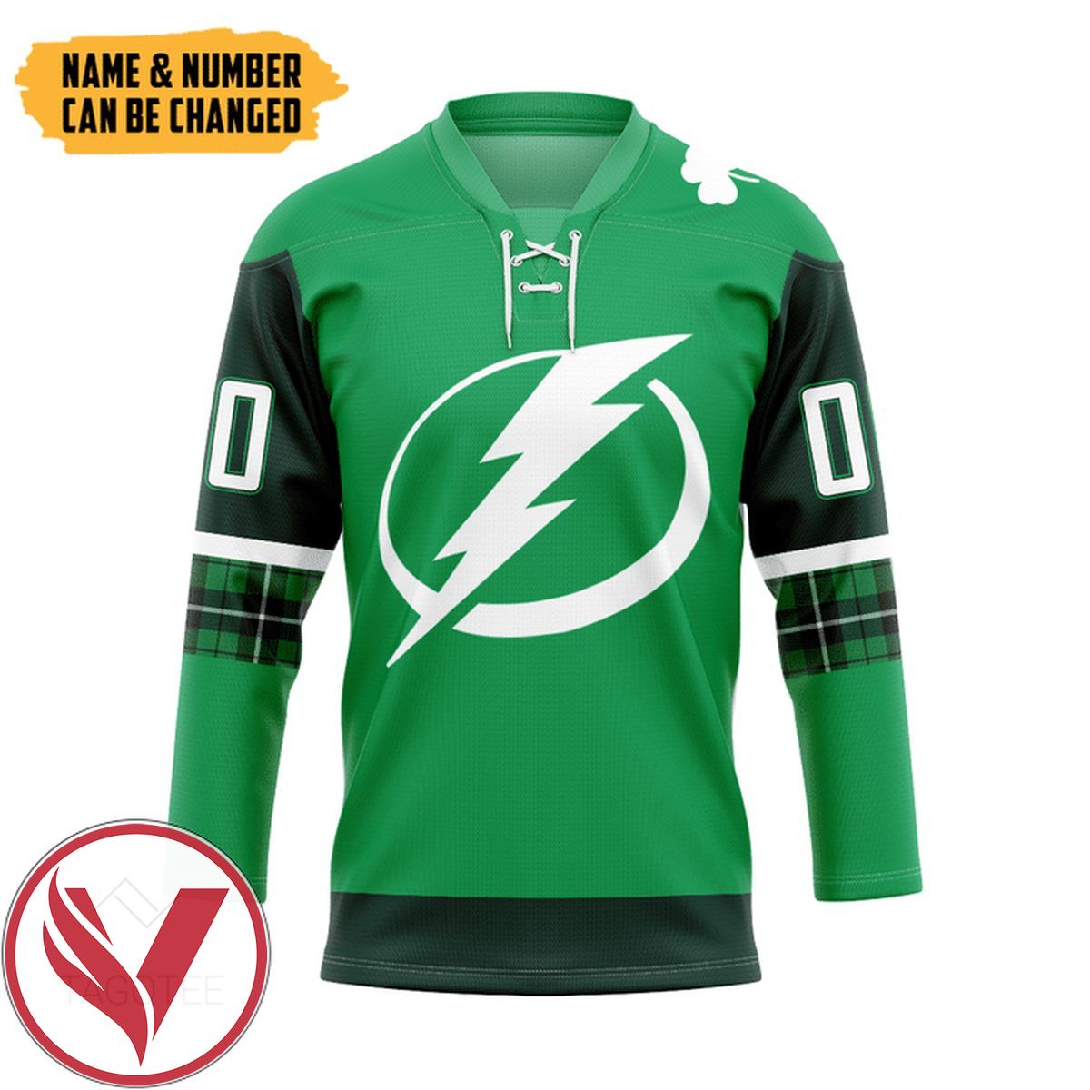Lightning St. Patrick's Day Custom Name Custom Number Hockey Jersey, Trending Gifts For Fans - Vesles2014s