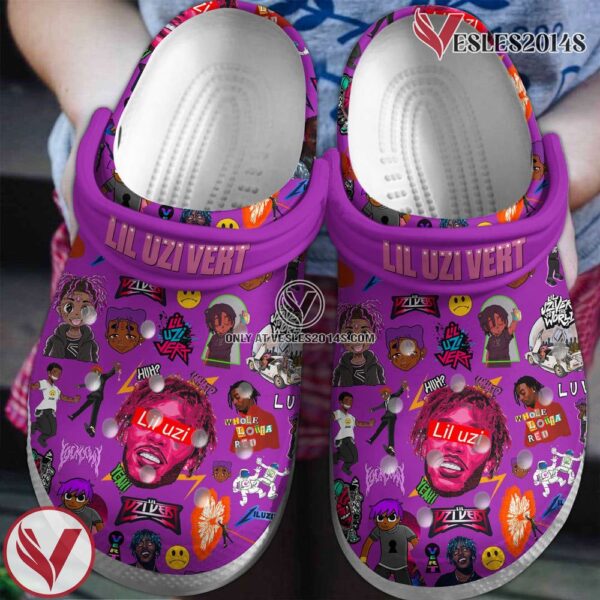 Lil Uzi Vert Rapper Music Premium Crocs Crocband Clogs Shoes, Unique Gifts For Fans Style 2 - Vesles2014S