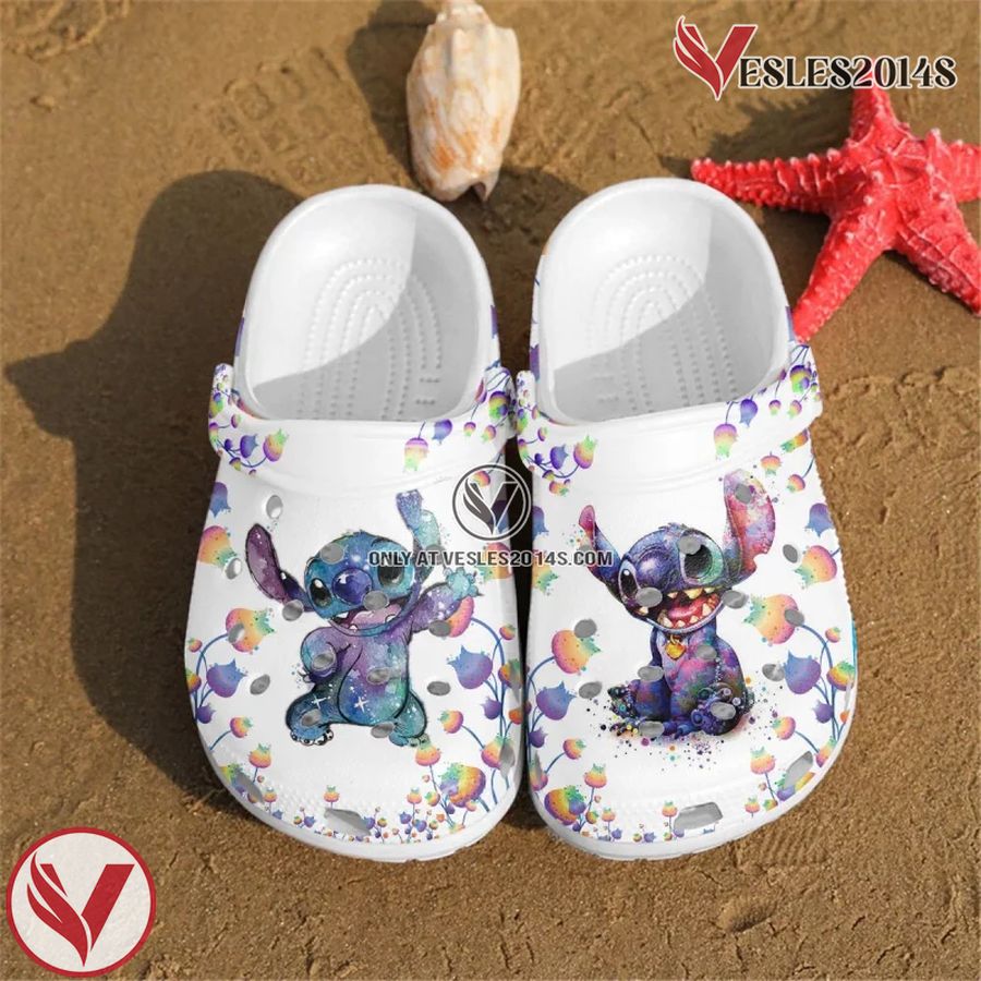 Lilo And Stitch Crocs Crocband Shoes Comfortable Clogs For Men Women, Unique Gift From Vesles2014S