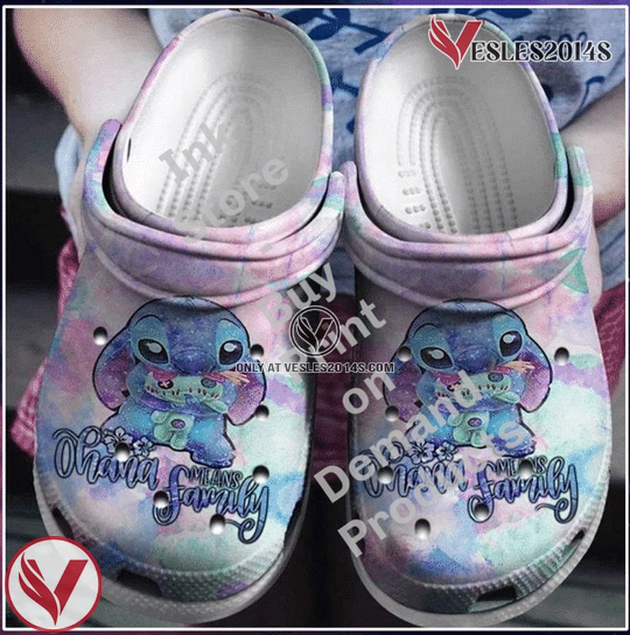 Lilo And Stitch Ohana Cartoon Crocs Crocband Shoes Clogs Custom Name For Men Women And Kids, Unique Gift From Vesles2014S