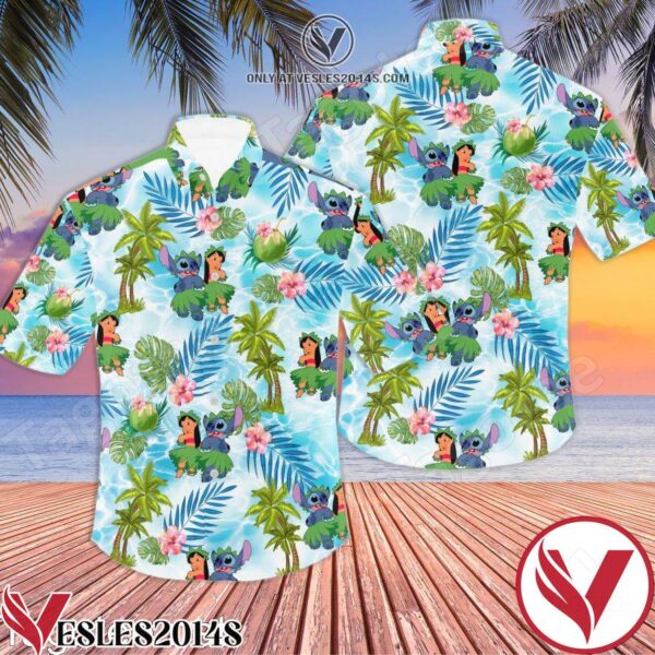 Lilo & Stitch Disney Hawaiian Summer Tropical Hawaiian Shirt, Unique Gifts For Friends - Vesles2014S 1