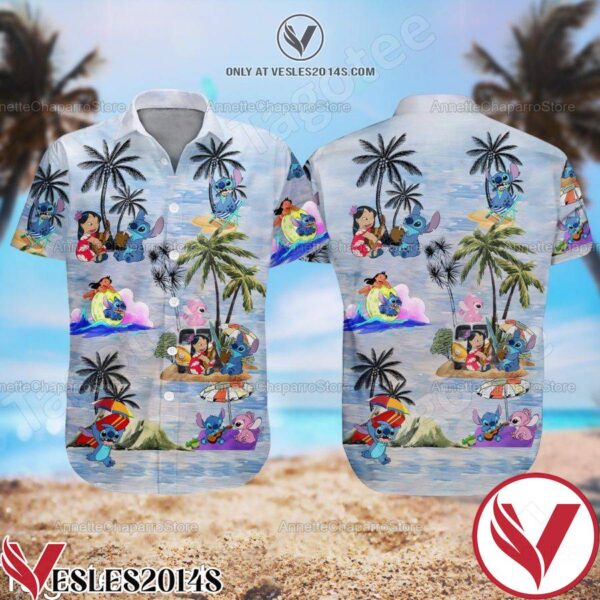 Lilo & Stitch Hawaiian Shirt, Unique Gifts For Friends - Vesles2014S 1