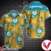 Linkin Park Blue Tropical Floral Yellow Hawaiian Shirt, Unique Gifts For Friends - Vesles2014S 1
