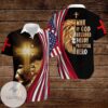 Lion Cross American Flag 4th Of July Independence Day Man Of God Husband Daddy Protector Hero Graphic Print Short Sleeve Hawaiian Casual Shirt Vesles2014S