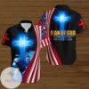 Lion Cross American Flags 4th Of July Independence Day Man Of God Husband Daddy Protector Hero Graphic Print Short Sleeve Hawaiian Casual Shirt Vesles2014S