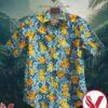 Lion King Blue Hibiscus Hawaiian Shirt, Unique Gifts For Friends - Vesles2014S 1