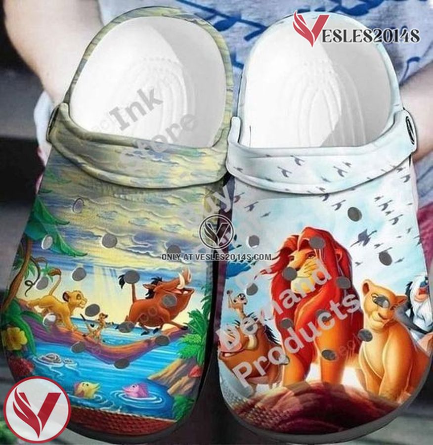 Lion King Cartoon Crocs Crocband Shoes Clogs Custom Name For Men Women And Kids, Unique Gift From Vesles2014S