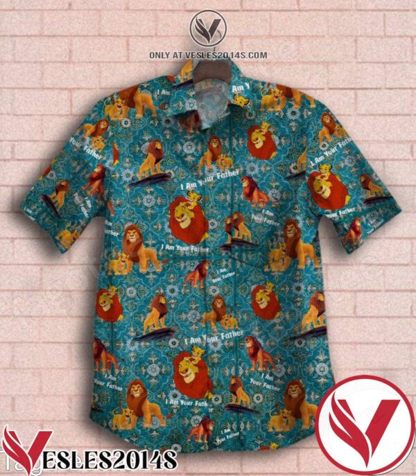 Lion King Fathers Day I Am Your Father Teal Hawaiian Shirt, Unique Gifts For Friends - Vesles2014S 1