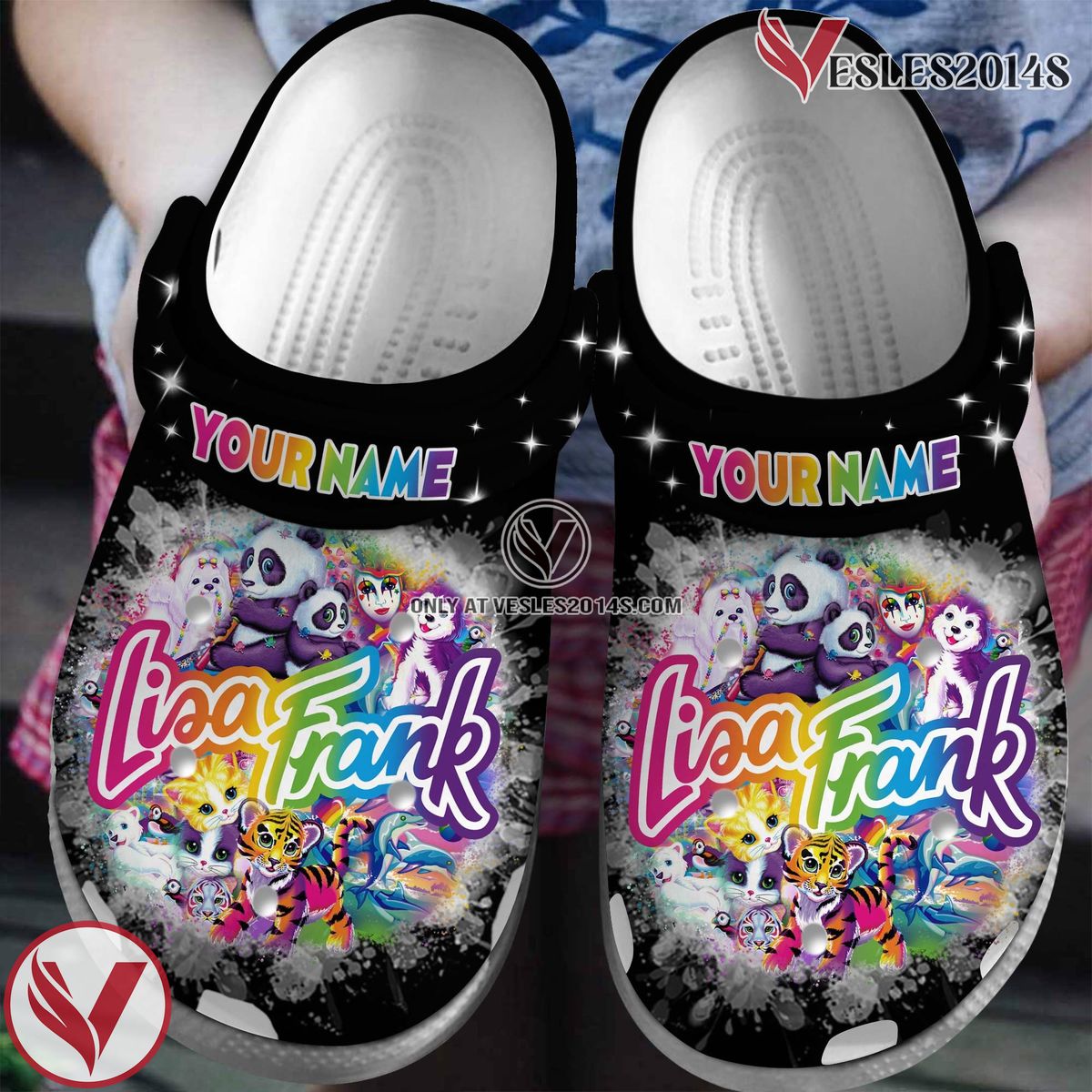 Lisa Frank Crocs Crocband Clogs Shoes Comfortable For Men Women and Kids, Unique Gift From Vesles2014S