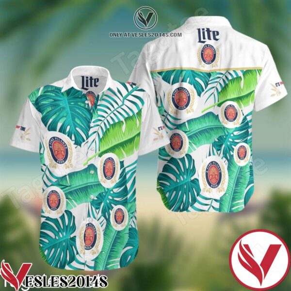 Lite Tropical Leafs Hawaiian Shirt And Short, Unique Gifts For Friends - Vesles2014S 1