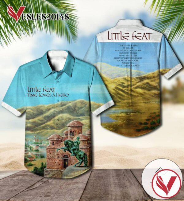 Little Feat Time Loves A Hero Album Cover Hawaiian Shirt, Best Gift For Music Lovers Vesles2014S