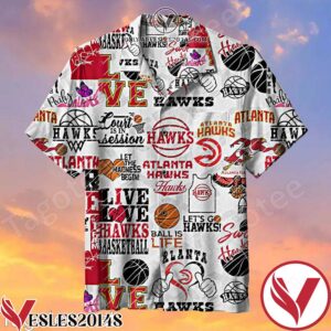 Live Love Atlanta Hawks Let’s Go Hawks Hawaiian Shirt, Unique Gifts For Friends - Vesles2014S 1