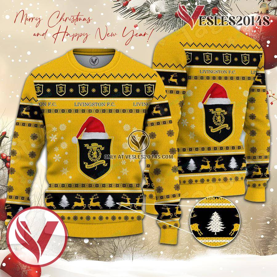 Livingston F.C. Sport Ugly Christmas Sweater, Unique Gifts For Fans - Vesles2014aS 1