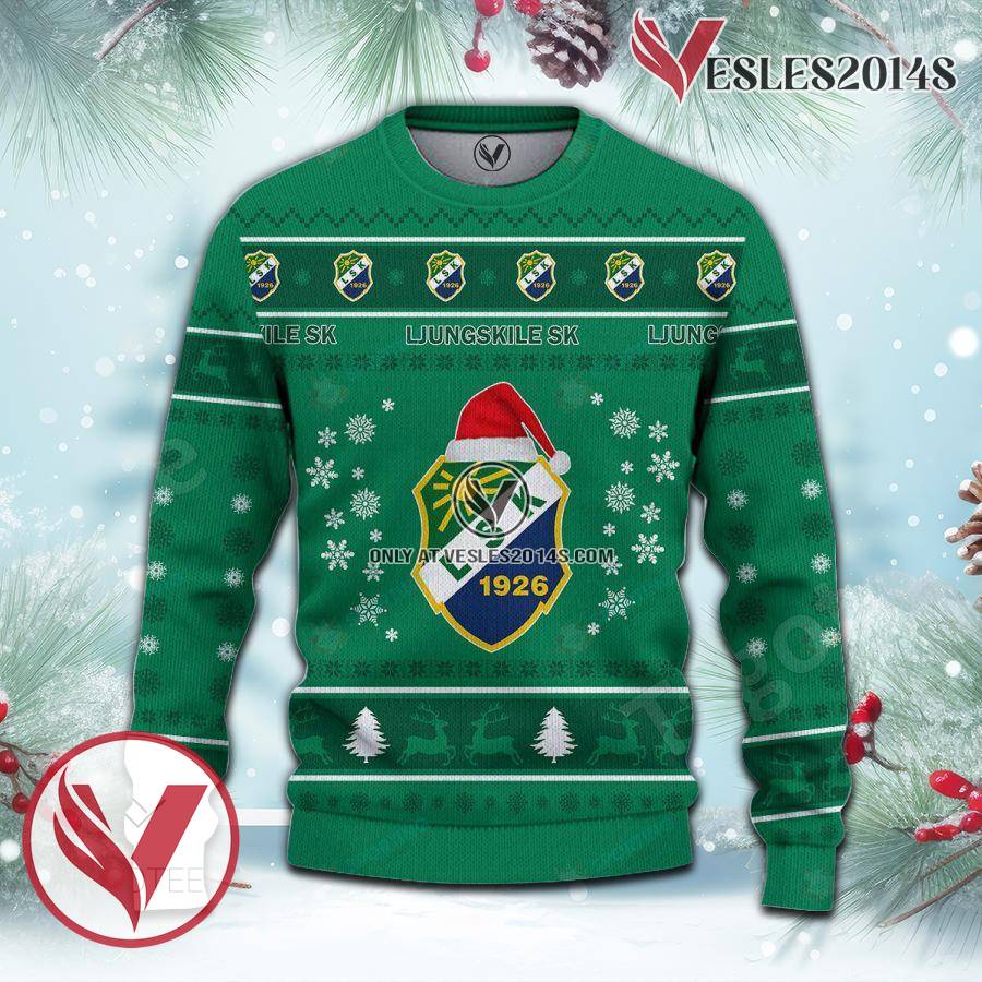 Ljungskile SK Sport Ugly Christmas Sweater, Unique Gifts For Fans - Vesles2014aS 2