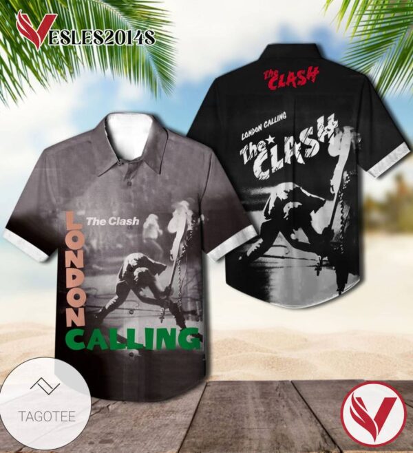 London Calling Album Cover By The Clash Hawaiian Shirt, Best Gift For Music Lovers Vesles2014S