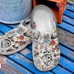 Looney Tunes Cartoon Premium Crocs Crocband Clogs Shoes Comfortable For Men Women and Kids, Unique Gift From  Vesles2014S 2