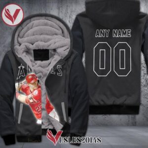 Los Angeles Angels Mike Trout 27 Black Personalized 3D Fleece Hoodie, Best Outfit For Fans Sport - Vesles2014S 1