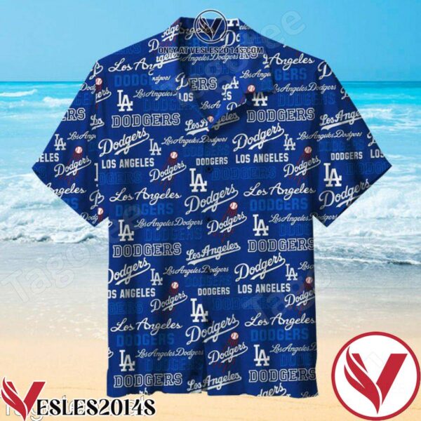 Los Angeles Dodgers Baseball Team Navy Blue Hawaiian Shirt, Unique Gifts For Friends - Vesles2014S 1