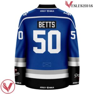 Los Angeles Dodgers Blue Mookie Betts Crossover Hockey Jersey - Vesles2014S 3