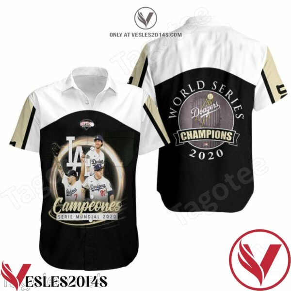 Los Angeles Dodgers Campeones Serie Mundial 2020 Hawaiian Shirt, Unique Gifts For Friends - Vesles2014S 1