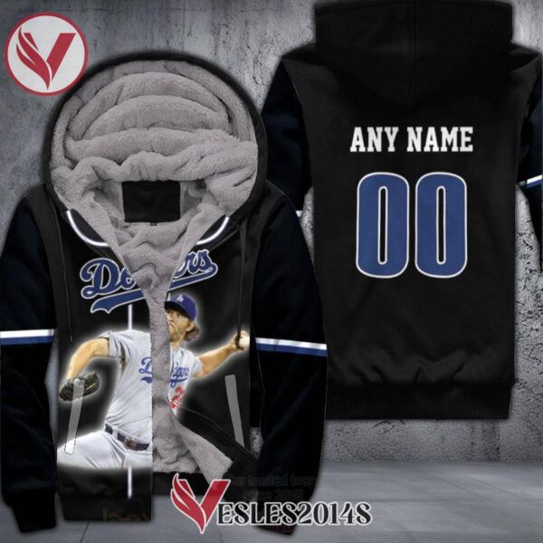Los Angeles Dodgers Clayton Kershaw 22 Black Personalized 3D Fleece Hoodie, Best Outfit For Fans Sport - Vesles2014S 1
