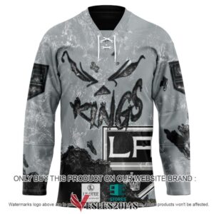 Los Angeles Kings Blood Personalized Hockey Jersey Shirt, Trending Gifts For Fans - Vesles2014s
