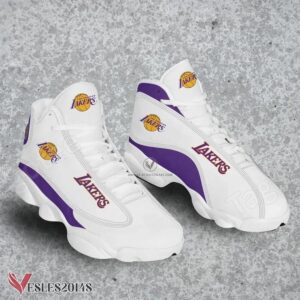 Los Angeles Lakers Air Jordan 13 Shoes, Best Sneaker Gifts For Fans - Vesles2014s 1
